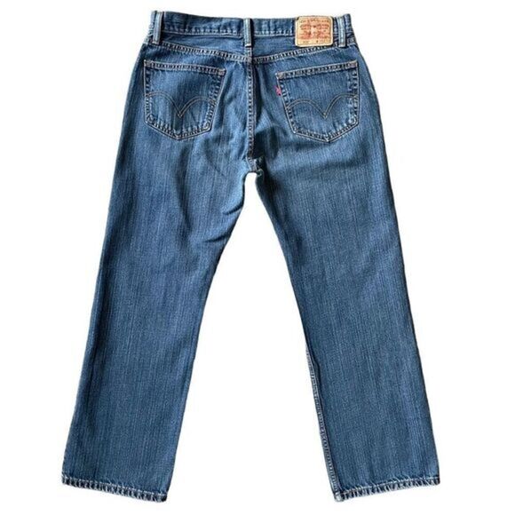 Levi’s 505 Vintage Straight Fit Straight Leg Denim Men’s Jeans Size 34x30 - Picture 1 of 10